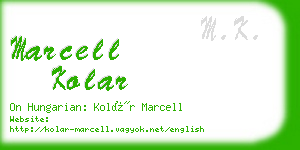 marcell kolar business card
